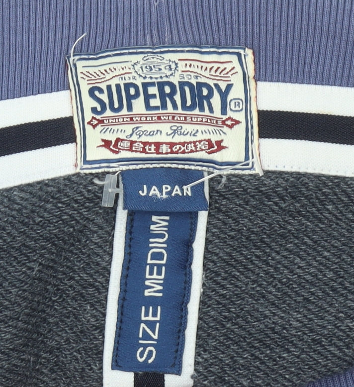 Superdry Women’s Blue Skater Short Skirt Size M Pockets Logo