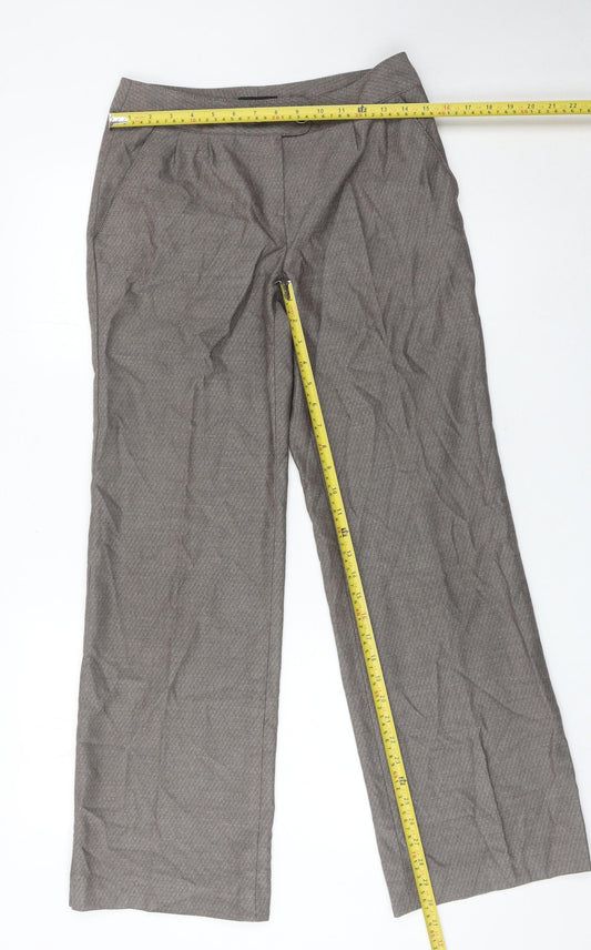 Next Women’s Grey Herringbone Dress Pants Size 8 Regular