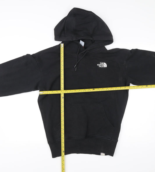 The North Face Womens Black Pullover Hoodie Size M 70% Cotton