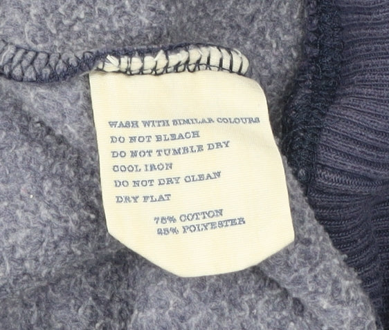 Jack Wills Womens Blue Pullover Hoodie Size 10 Graphic Logo