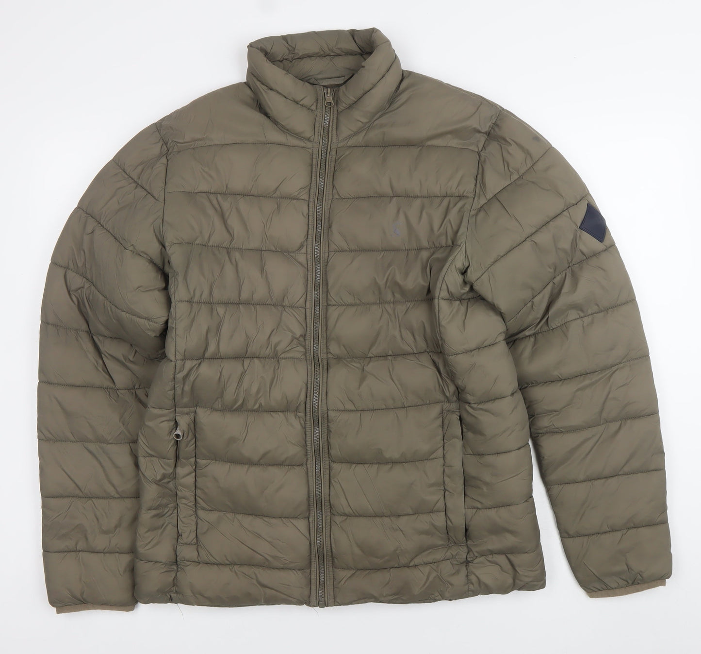 Joules Mens Green Puffer Jacket Medium Lightweight Quilted Coat