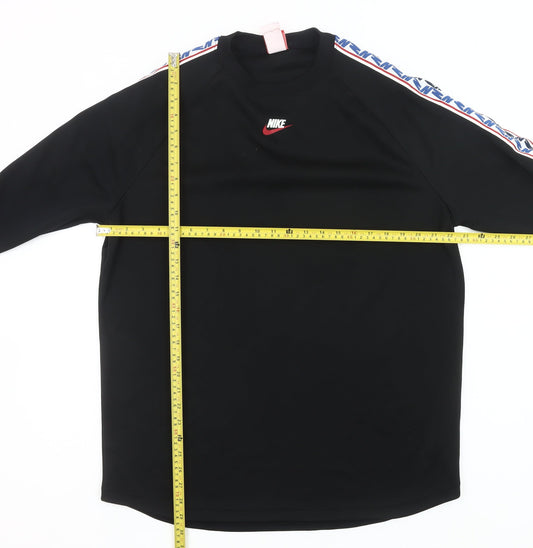 Nike Men’s Black Sweatshirt L Long Sleeve Crew Neck Sportswear