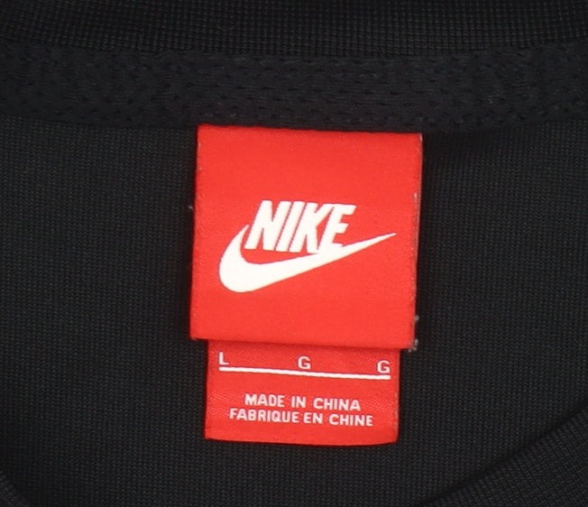 Nike Men’s Black Sweatshirt L Long Sleeve Crew Neck Sportswear