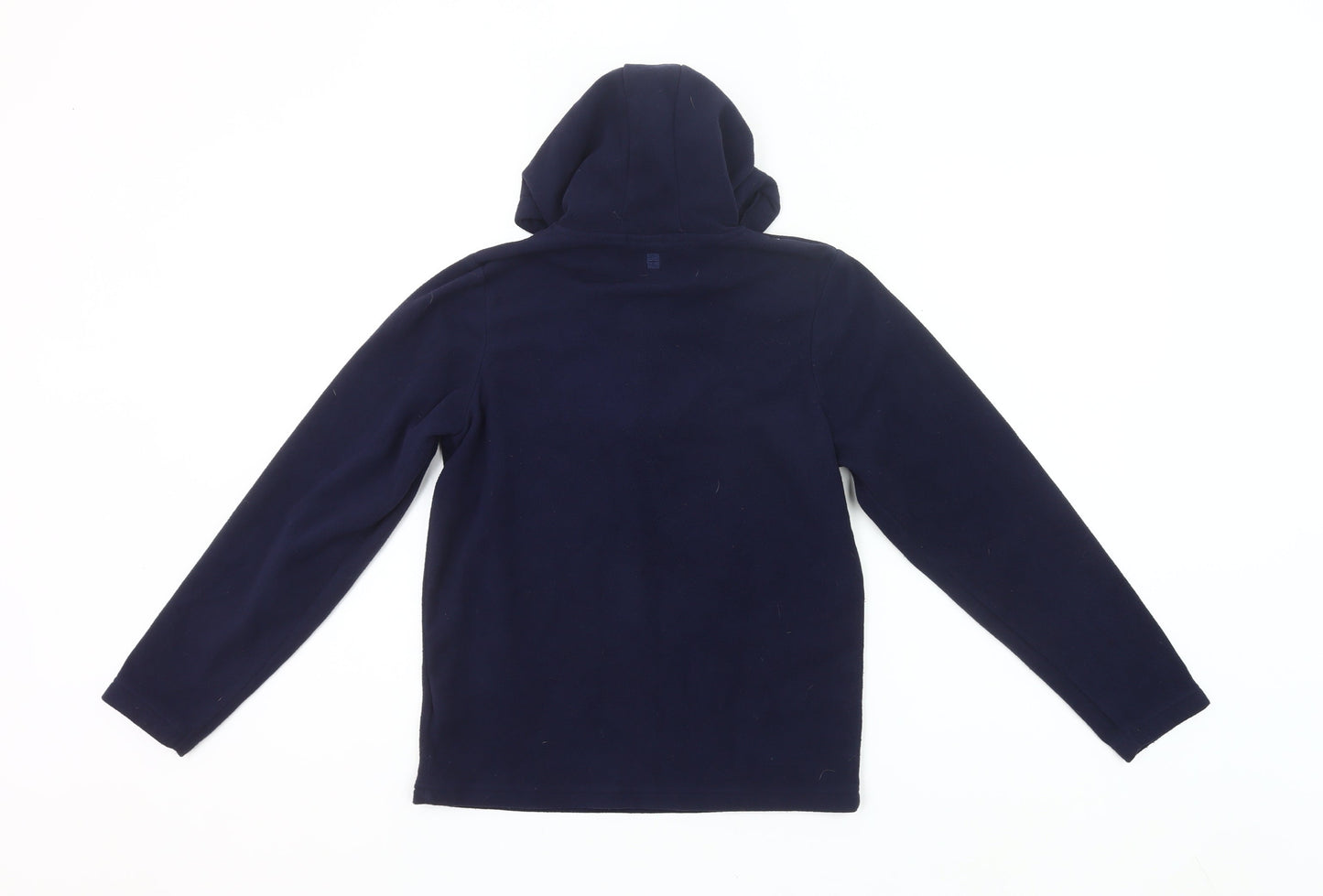 Mountain Warehouse Boys Blue Fleece Hoodie 13 Years 1/4 Zip Lightweight