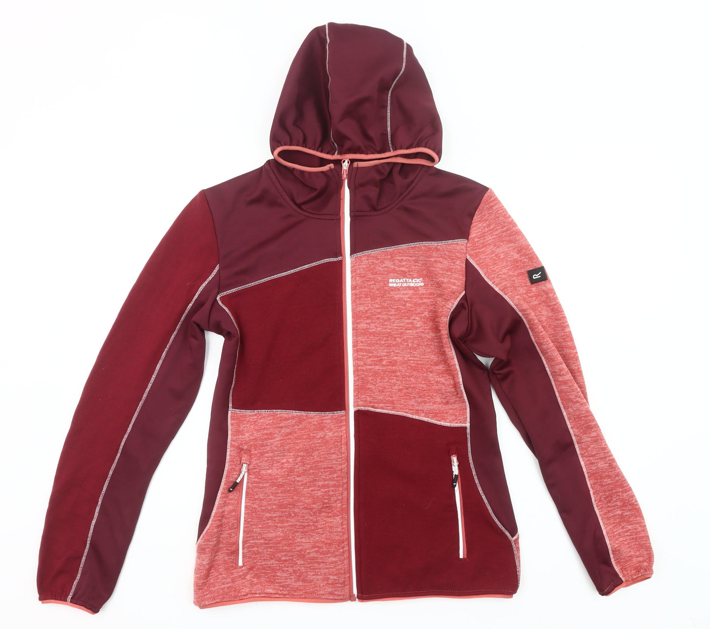 Regatta Womens Burgundy Full Zip Hoodie Jacket Size 12 UK Outdoor