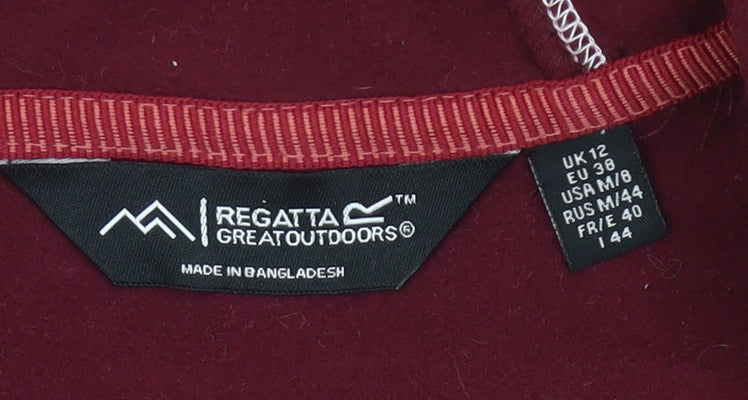 Regatta Womens Burgundy Full Zip Hoodie Jacket Size 12 UK Outdoor