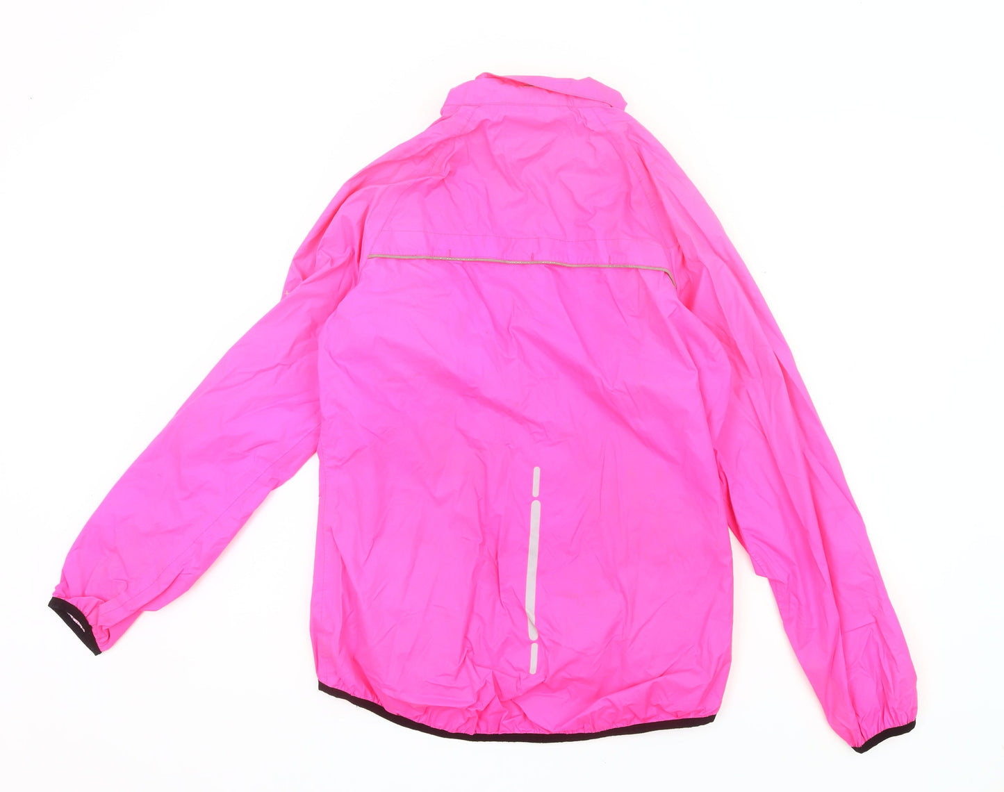 Trespass Womens Pink Waterproof Rain Coat Jacket Size 12 Hooded Outdoor