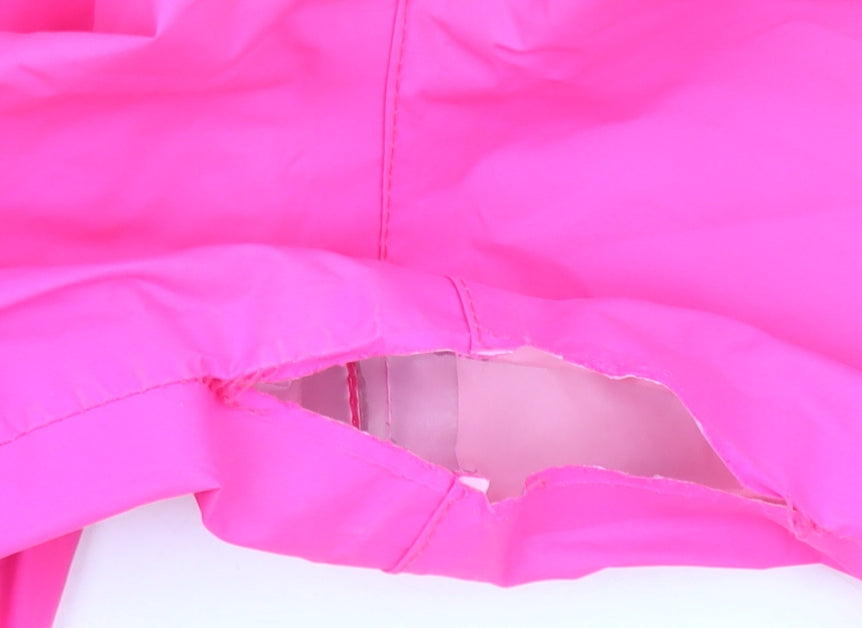 Trespass Womens Pink Waterproof Rain Coat Jacket Size 12 Hooded Outdoor