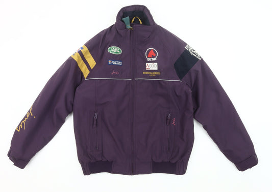Joules Mens Purple Gatecombe Bomber Jacket S Waterproof Outdoor