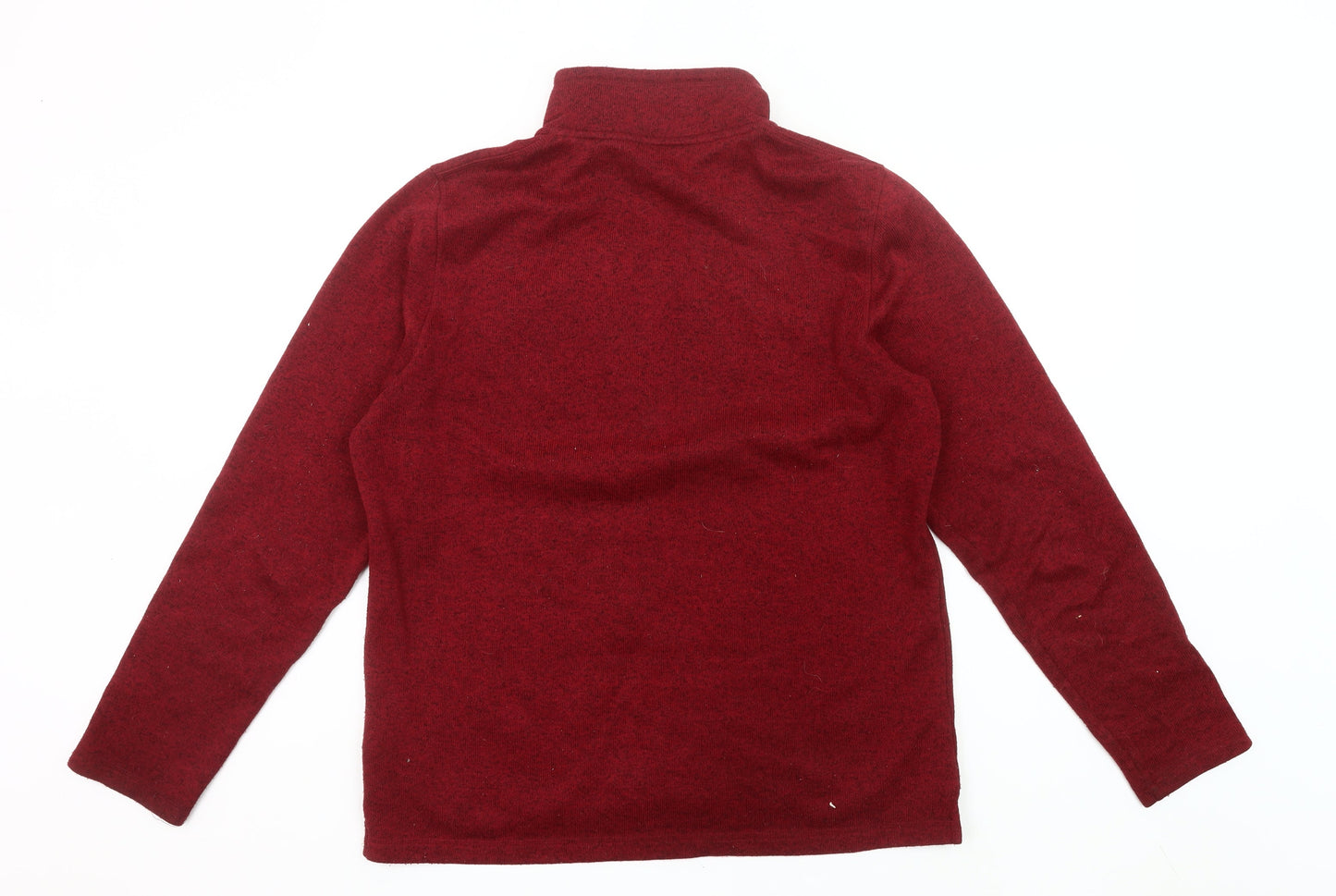 Sprayway Mens Red L Fleece Pullover Sweatshirt 1/2 Zip Outdoor
