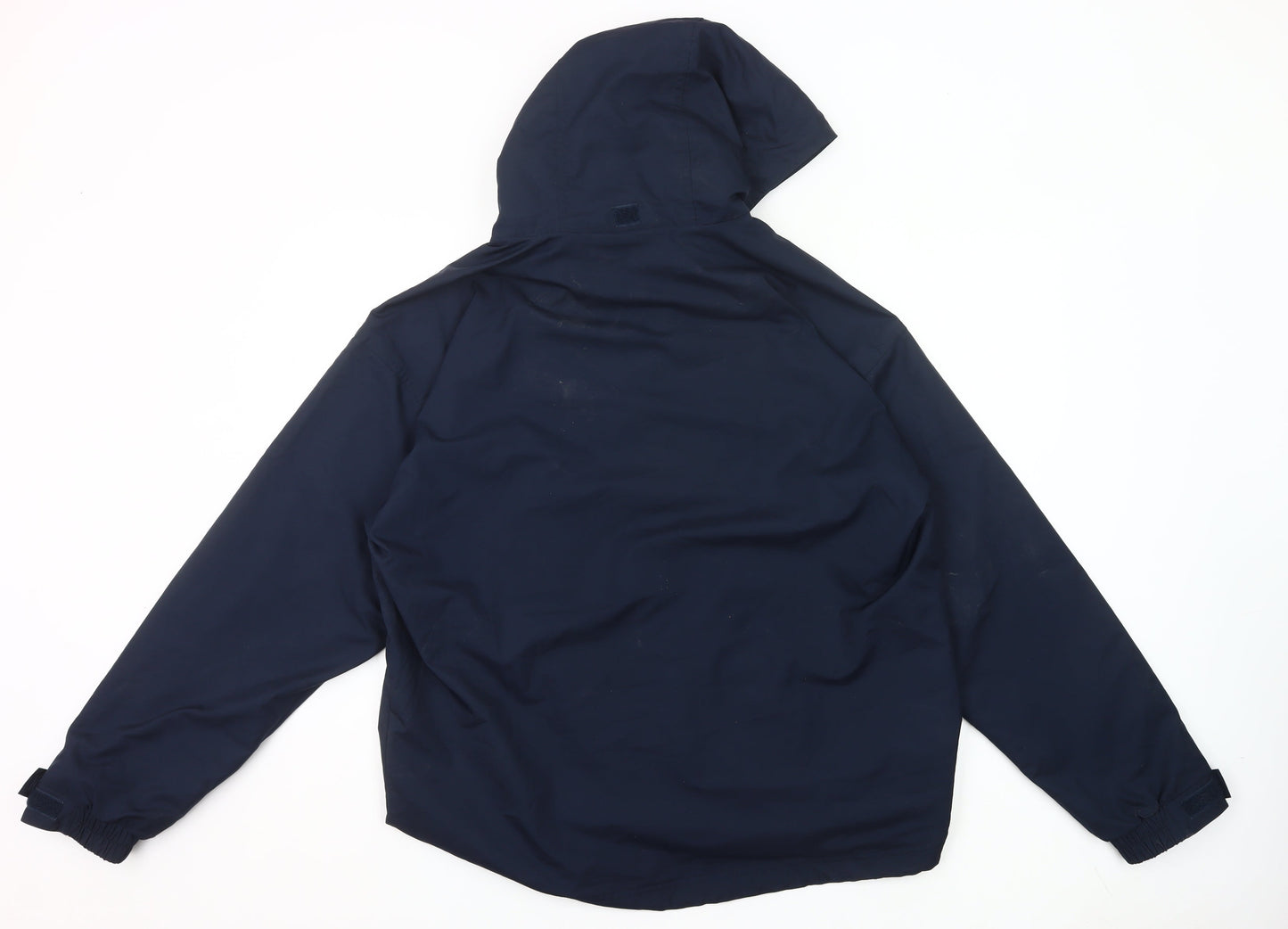 Helly Hansen Men’s Blue Waterproof Rain Jacket M Hooded Outdoor Coat