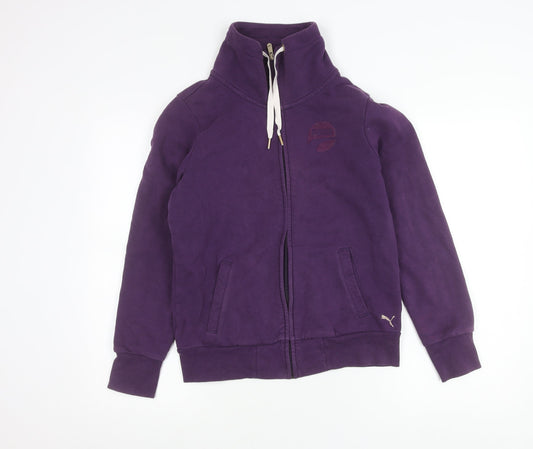 Puma Women’s Purple Full Zip Basic Jacket UK 12 Casual Sportswear