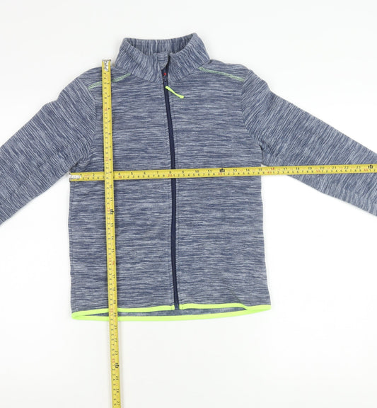 Tissaia Boys Blue Full Zip Fleece Jacket 10 Years Polyester Casual