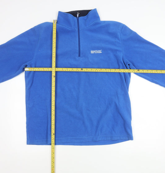 Regatta Mens Blue XL Fleece Pullover Sweatshirt Outdoor Zip Top