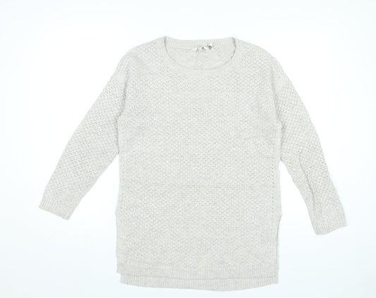 FatFace Women’s Beige Tunic Jumper Size 12 Long Sleeve Knit