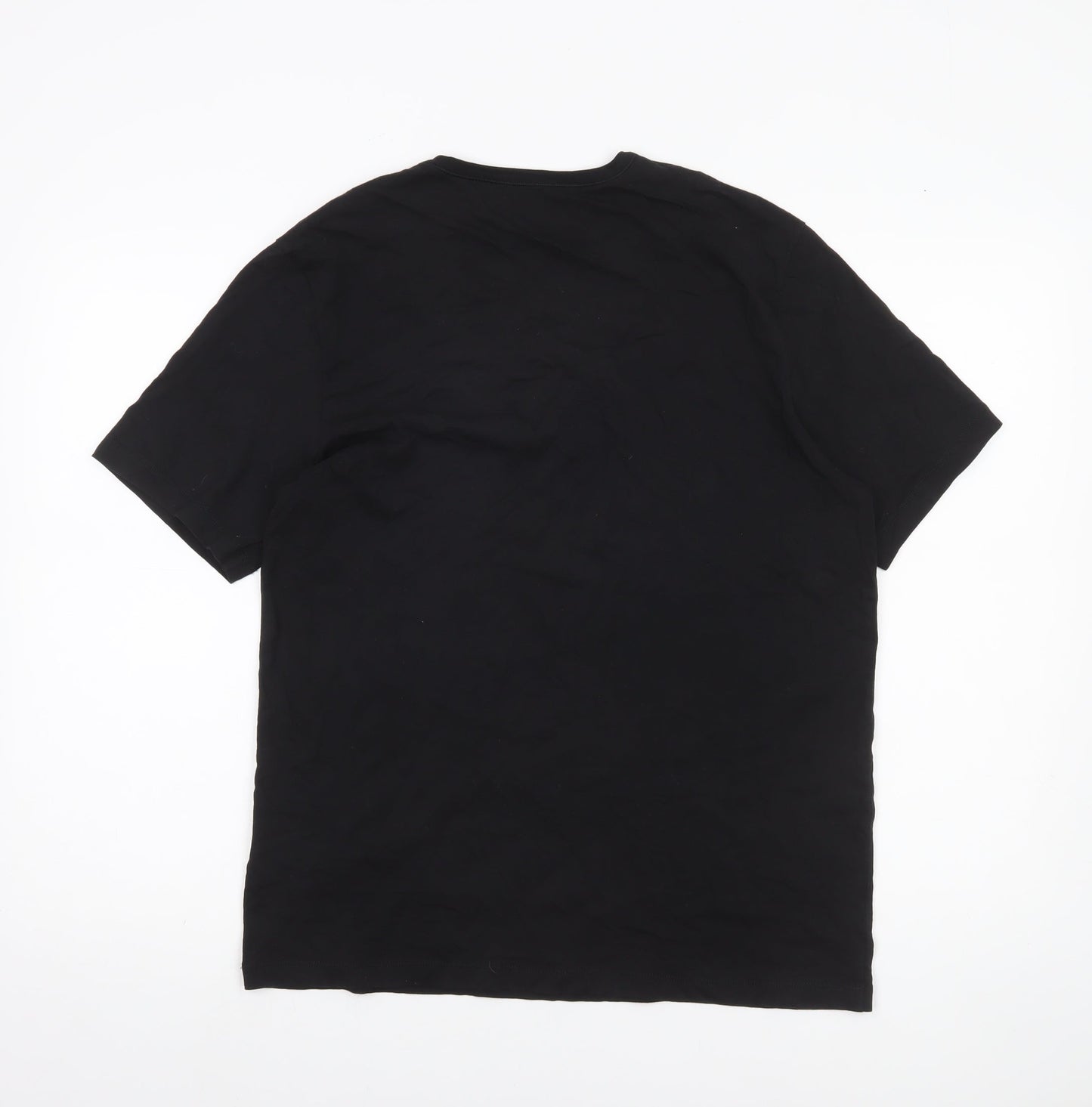 Hugo Boss Men's Black L Crew Neck Short Sleeve Cotton T-Shirt