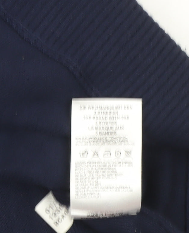 Adidas Men’s Blue V-Neck Sleeveless Vest Jumper Size M Cotton Blend