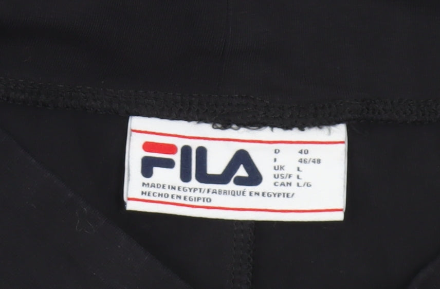 Additional view of Fila Women Black L Leggings Slim Fit Stretch Activewear