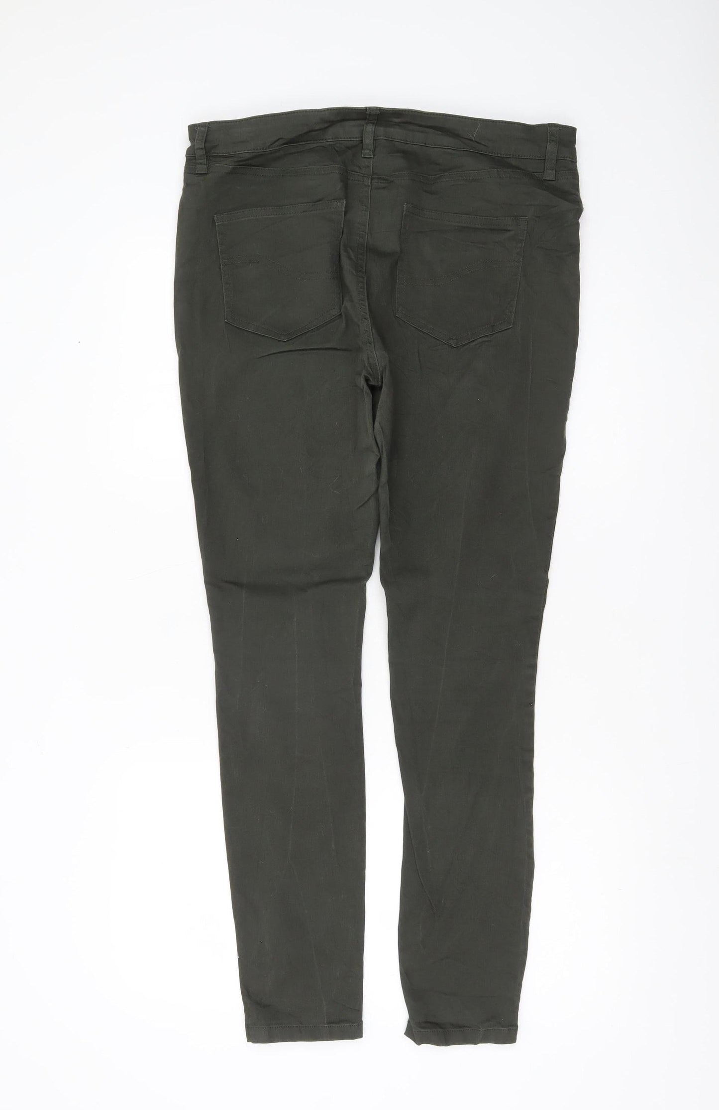 Fat Face Women’s Green Skye Skinny Jeans Size 14 Long Slim Fit