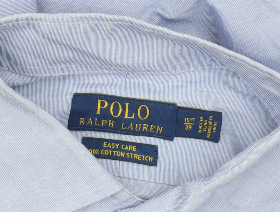 Ralph Lauren Men’s Blue Classic Fit Cotton Long Sleeve Shirt Size 15.5