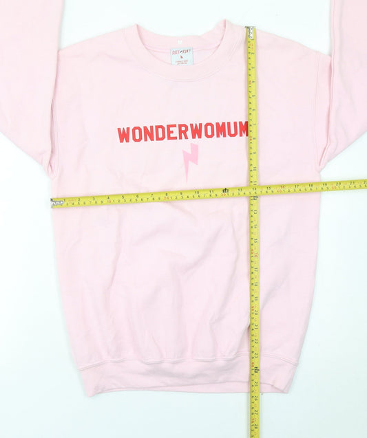 Rock On Ruby Womens Pink WonderWomum Sweatshirt M Cotton