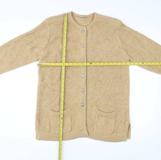Classics First Avenue Women’s Beige Knit Coatigan Size L