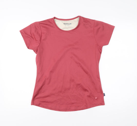 Regatta Womens Red Short Sleeve Crew Neck Polyester T-Shirt UK12