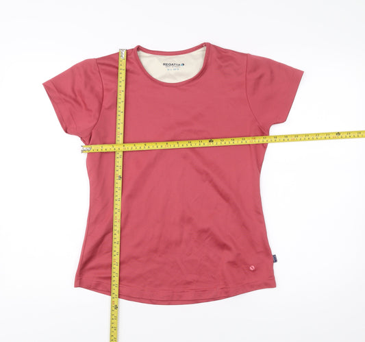 Regatta Womens Red Short Sleeve Crew Neck Polyester T-Shirt UK12