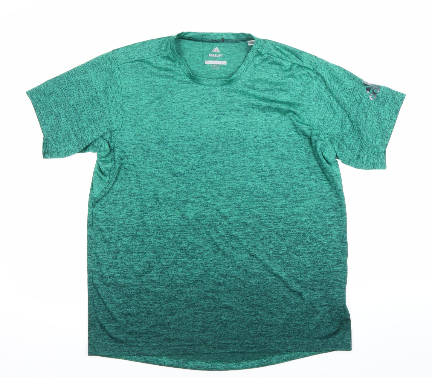 Adidas Mens Green Freelift Climalite L T-Shirt Gym Training Top
