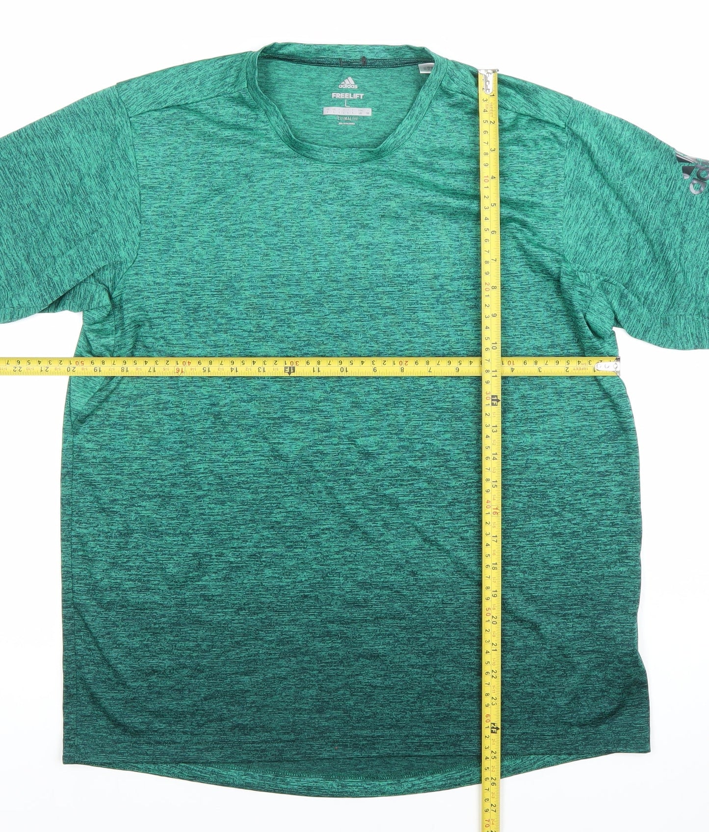 Adidas Mens Green Freelift Climalite L T-Shirt Gym Training Top