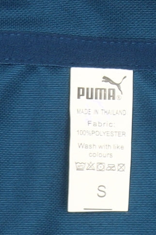 Puma Men’s Manchester City Blue Small 1/4 Zip Football Sweatshirt