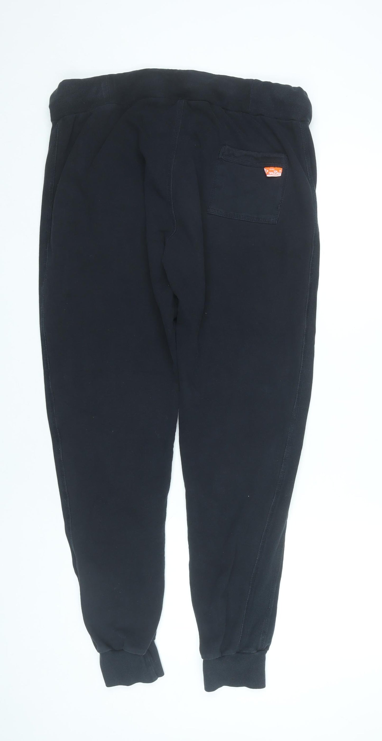 Superdry Men’s Black Jogger Slim Fit Sweatpants XL Cotton