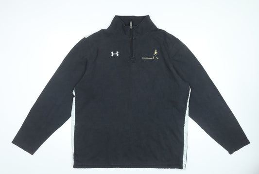 Under Armour Men’s Black XL 1/4 Zip Fleece Sweatshirt Sportswear