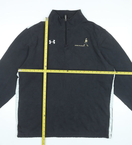 Under Armour Men’s Black XL 1/4 Zip Fleece Sweatshirt Sportswear
