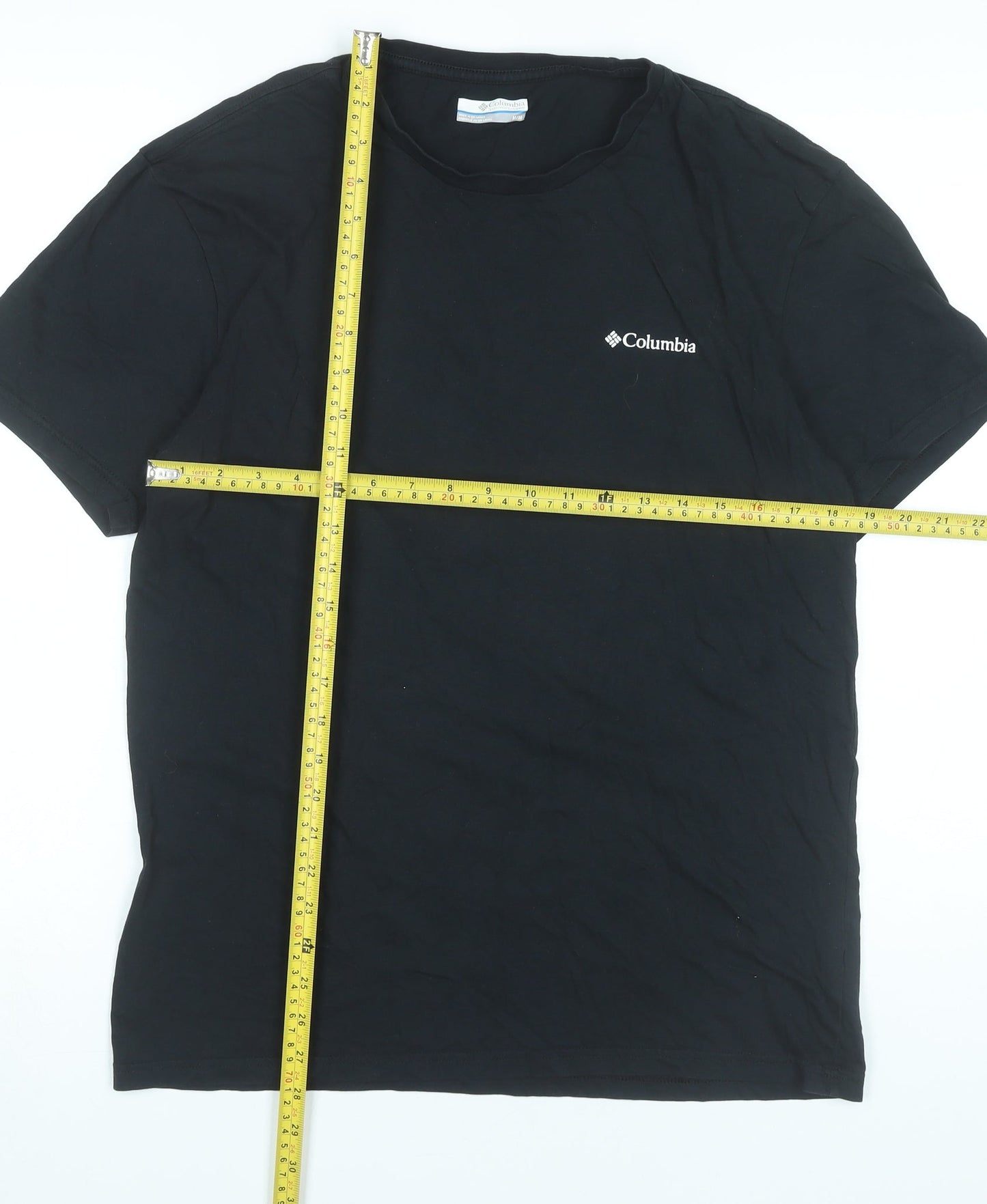 Columbia Mens Black M Graphic Outdoor T-Shirt Short Sleeve