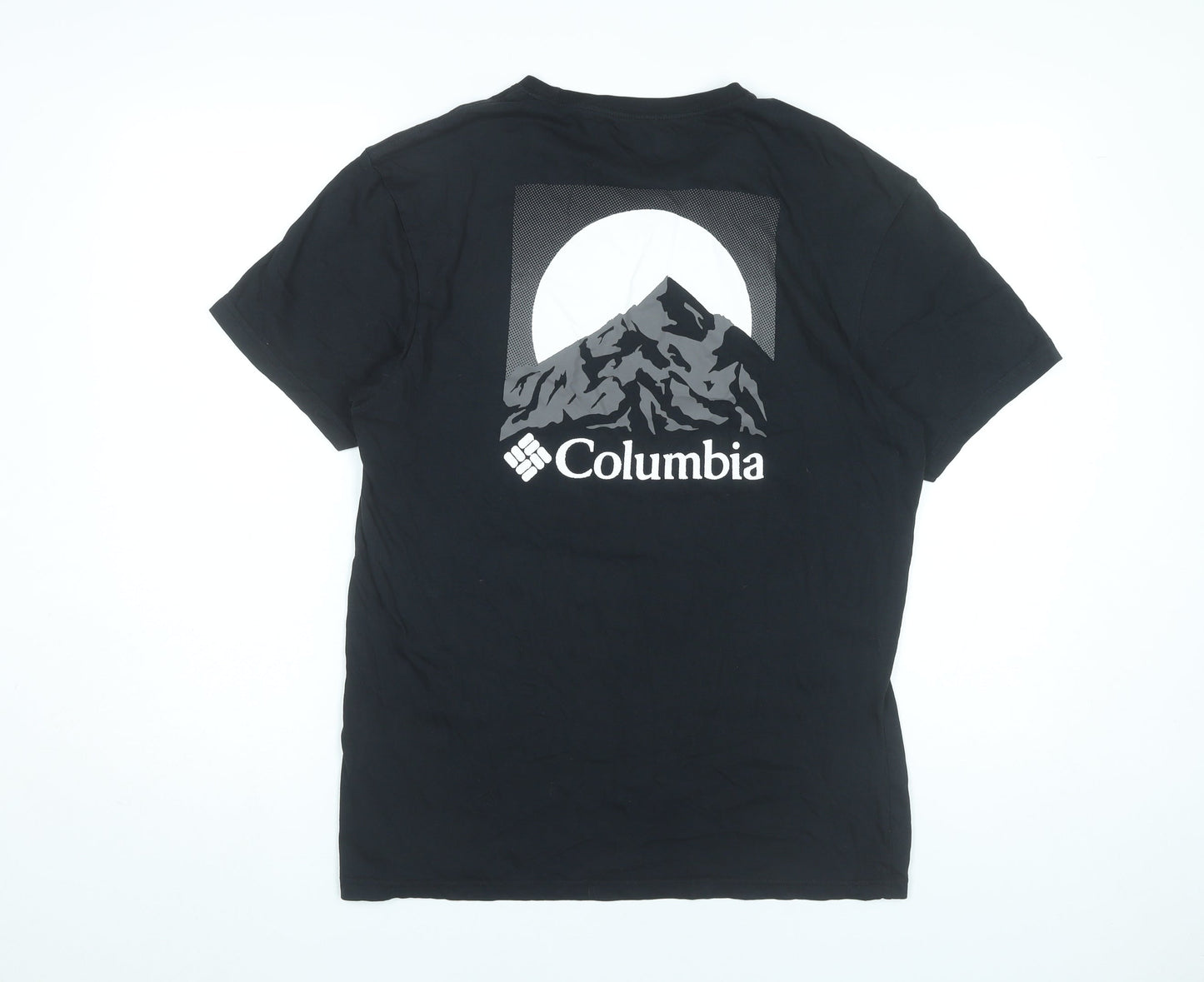 Columbia Mens Black M Graphic Outdoor T-Shirt Short Sleeve