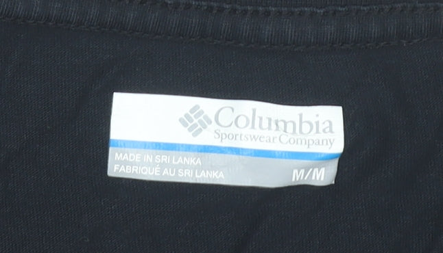 Columbia Mens Black M Graphic Outdoor T-Shirt Short Sleeve