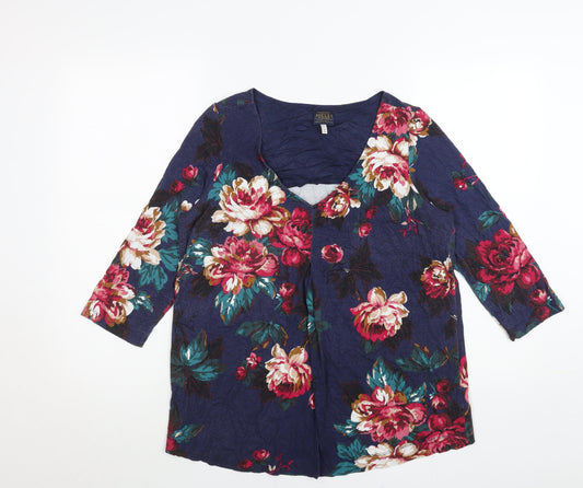 Joules Womens Floral Tunic Top Multicoloured UK 14 Viscose