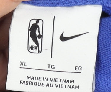 Nike NBA Men’s Blue Pullover Hoodie XL Logo Basketball Sportswear