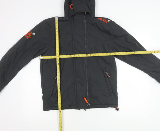 Superdry Men's Black XS Windcheater Hooded Jacket Outdoor