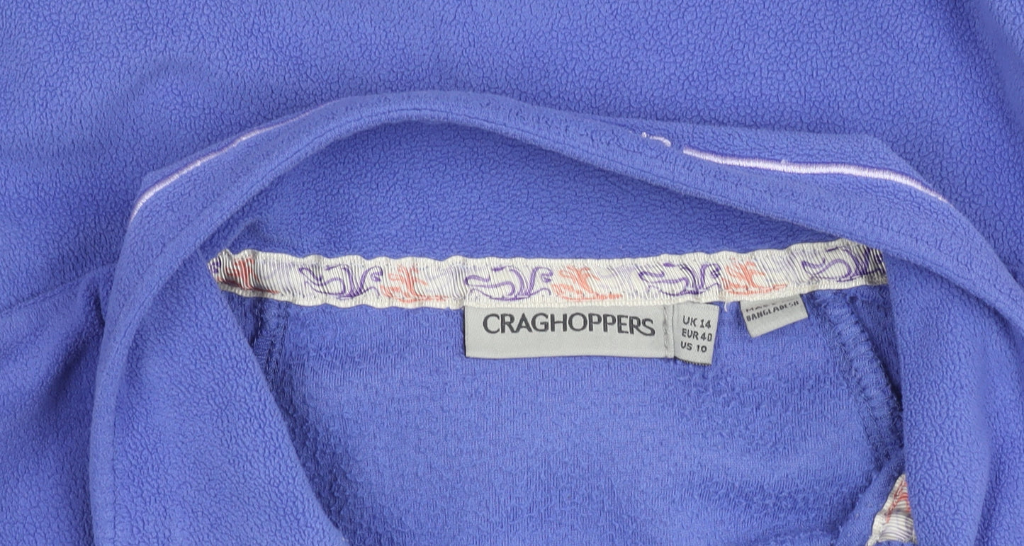 Craghoppers Womens Blue Fleece Pullover Sweatshirt UK 14