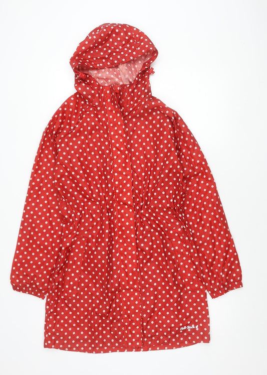 Peter Storm Women’s Red Polka Dot Waterproof Rain Coat Size 10