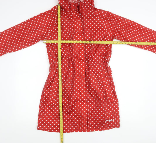 Peter Storm Women’s Red Polka Dot Waterproof Rain Coat Size 10