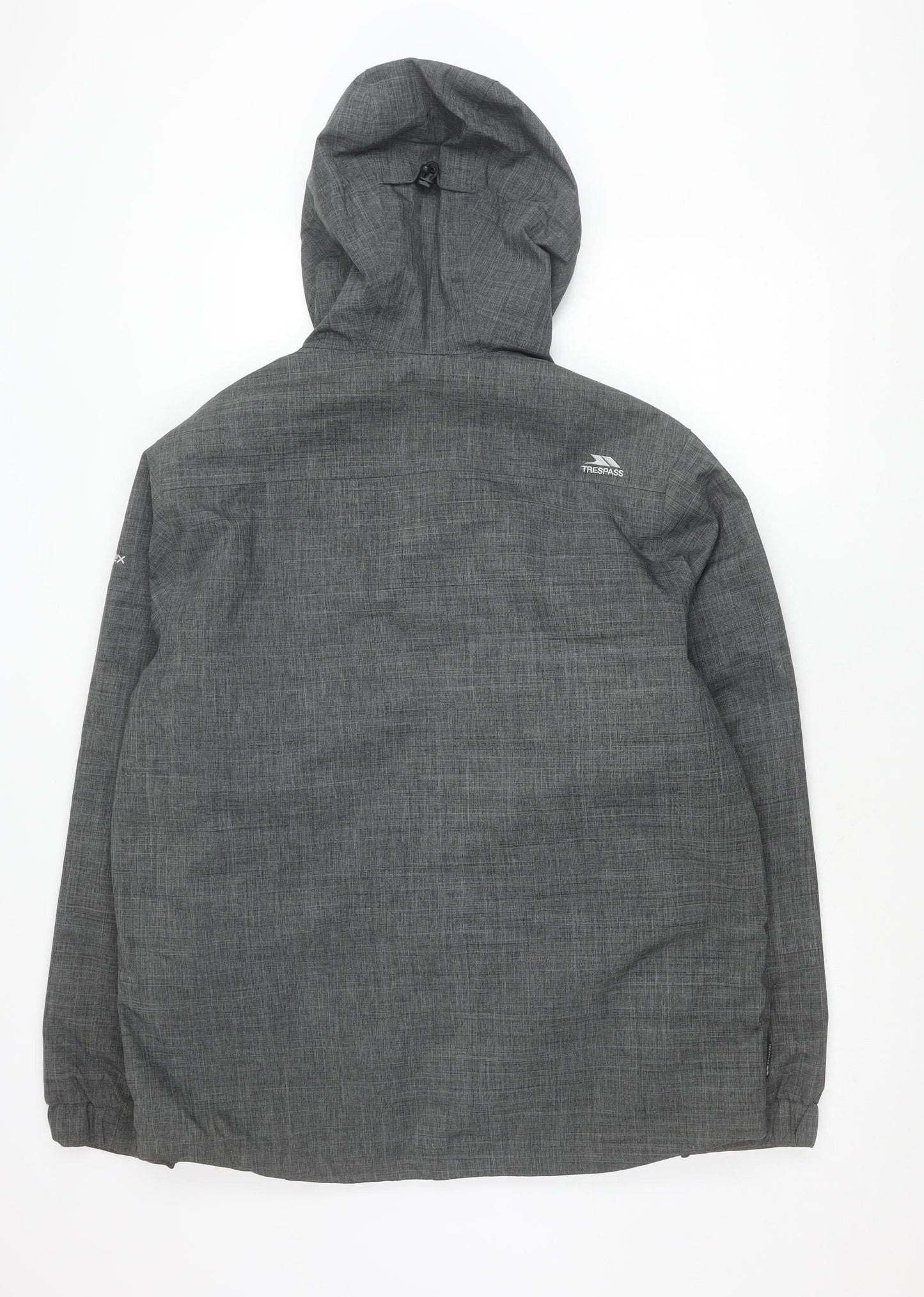 Trespass Men's Grey Parka Jacket M 38-40" Waterproof Hooded Outdoor Coat