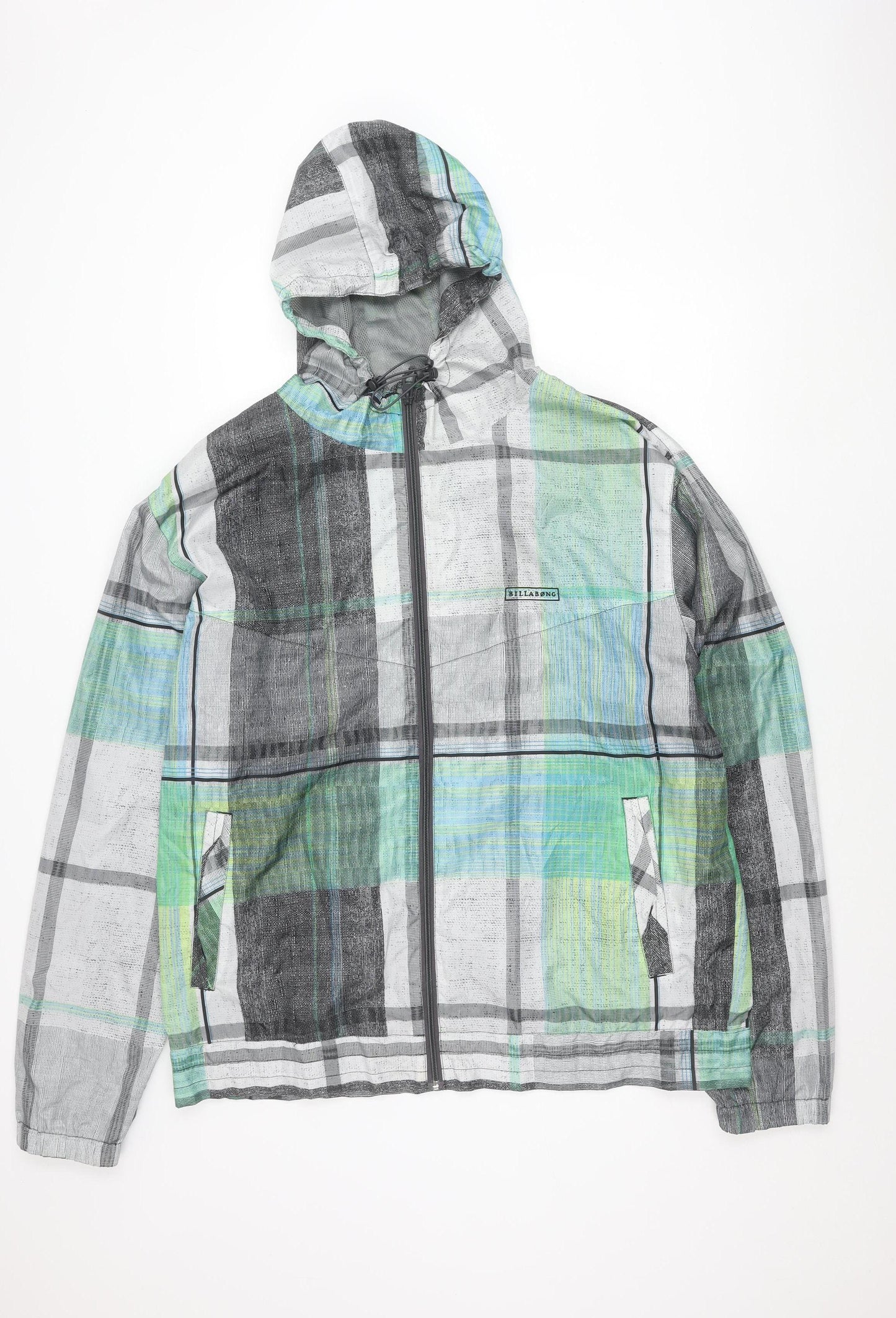 Billabong Men's Multicoloured 2XL Windbreaker Jacket with Hood