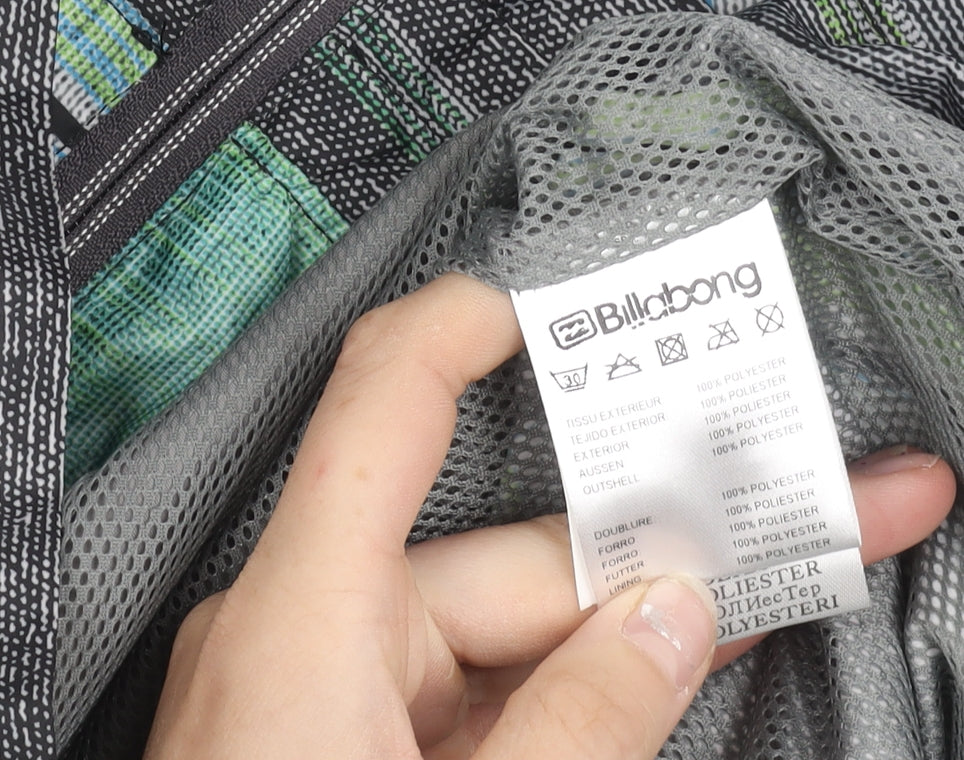 Billabong Men's Multicoloured 2XL Windbreaker Jacket with Hood