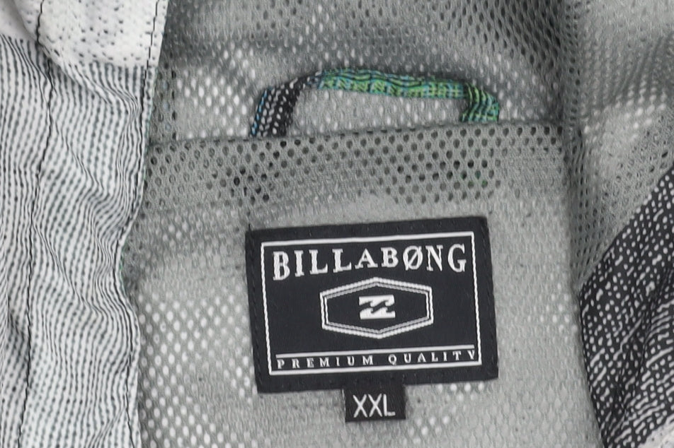 Billabong Men's Multicoloured 2XL Windbreaker Jacket with Hood