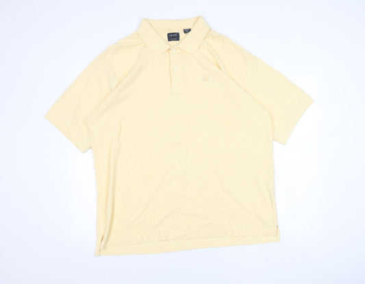 IZOD Men's Beige XL Short Sleeve Cotton Polo Shirt Classic Fit