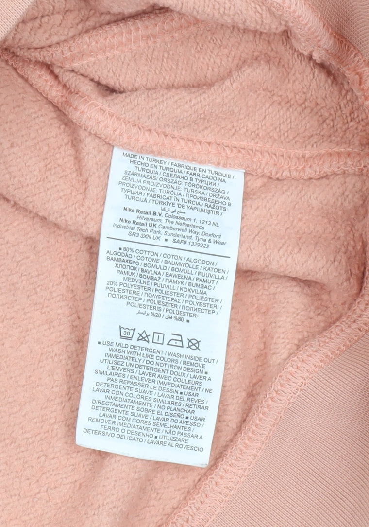 Nike Mens Pink M Pullover Sweatshirt Graphic Logo Sportswear