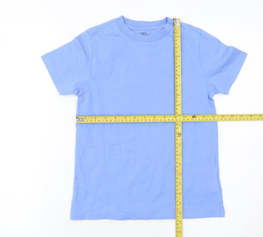Ralph Lauren Boys Blue Logo T-Shirt Age 7 Years Short Sleeve Cotton